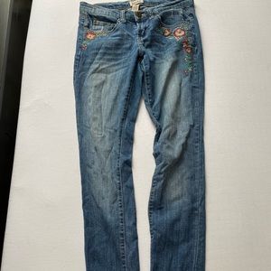 Mudd jeans with floral accents